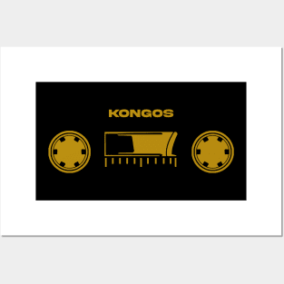 60s cassette with text kongos Posters and Art